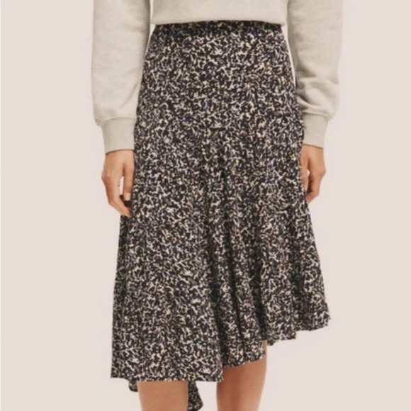 New Scotch & Soda Asymmetric Tiered Skirt - Picture 1 of 7